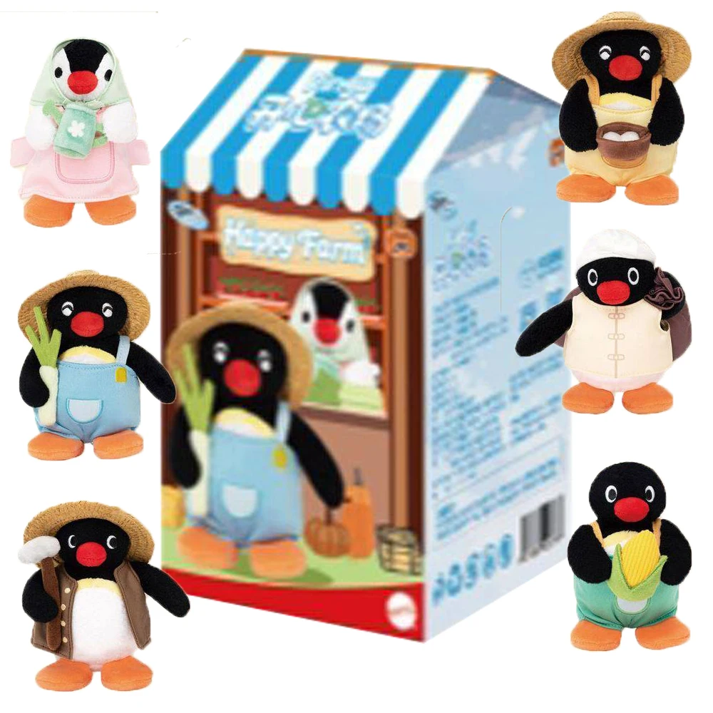 

Original Pingu Happy Farm Series Trendy Blind Box Cute Anime Penguin Dolls Collection Model Decoration Toys Kids Hobbies Gifts