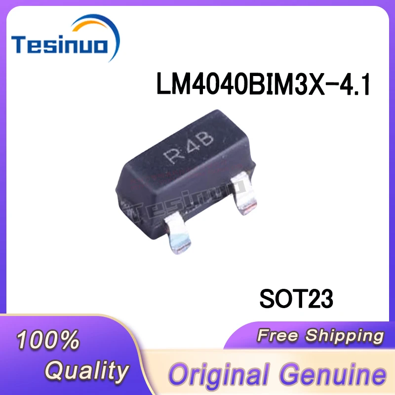 

5/PCS New Original LM4040BIM3-4.1/NOPB package SOT-23 silk screen R4B voltage reference chip In Stock