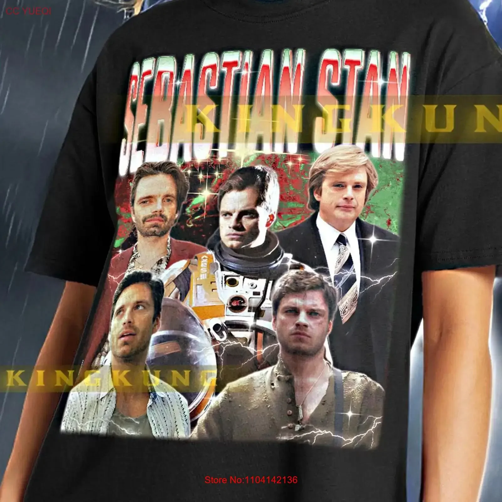 SEBASTIAN STAN T Shirt Vintage Retro 90s Bootleg Sweater saf vintage Washed Soft Top For Everyday Wear Stylish Stretched homme