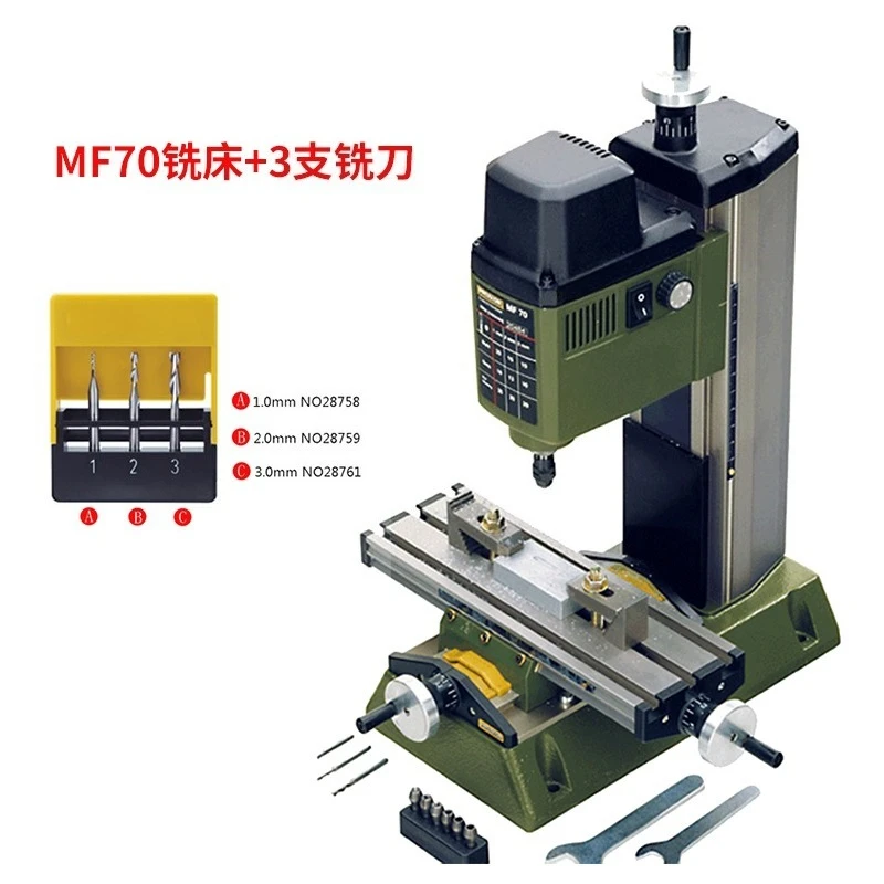 

100W Mini Benchtop Drill Press & Wood Lathe Machine 220V for Woodworking DIY ToolGoods in stock