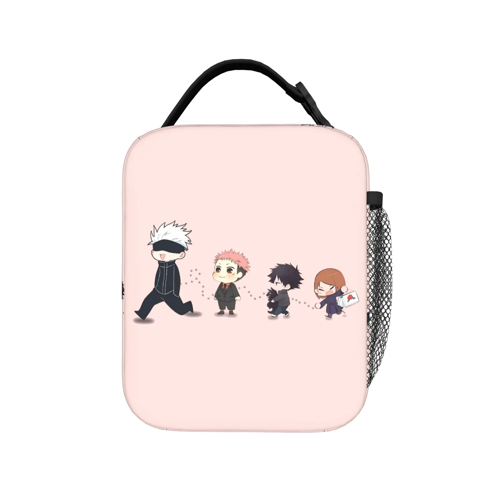 Gojo Satoru Anime Thermal Insulated Lunch Bags for School  Portable Food Bag Thermal Cooler Lunch Boxes