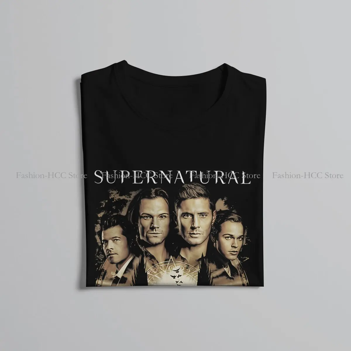 Dean Winchester Supernatural TShirt for Men Group Basic Casual Tee T Shirt Novelty New Design