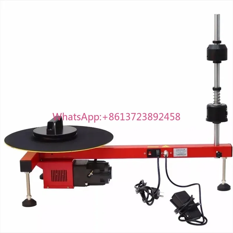 Electric Stretch Film Wrapper 110LBS Capacity 220V Semi-Automatic Pallet Packaging Machine