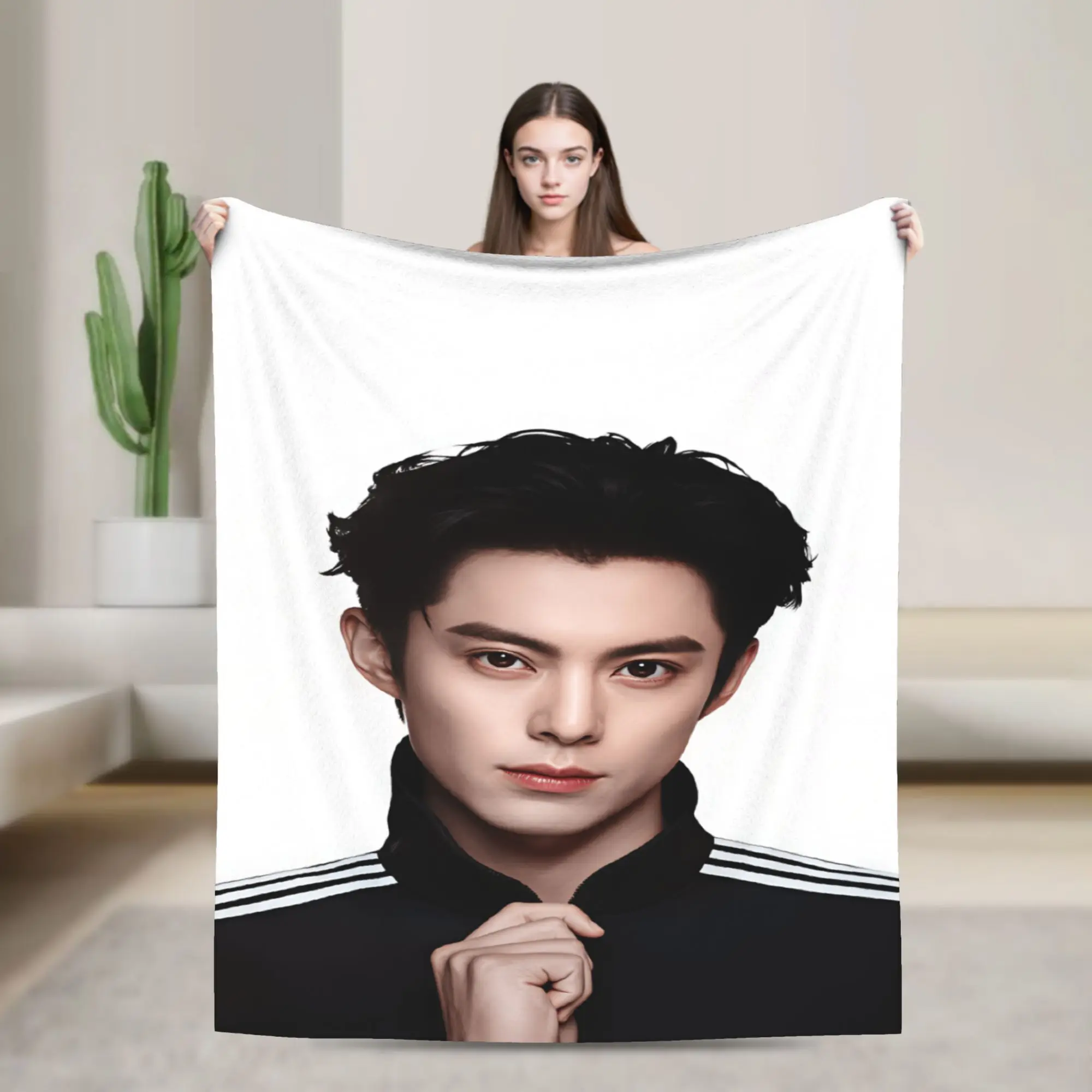 Wang Hedi Dylan Wang Actor Blankets Winter  Soft Cozy Throw Blanket For Boy Girl Home Decor Flannel Bedspread Bed Cover