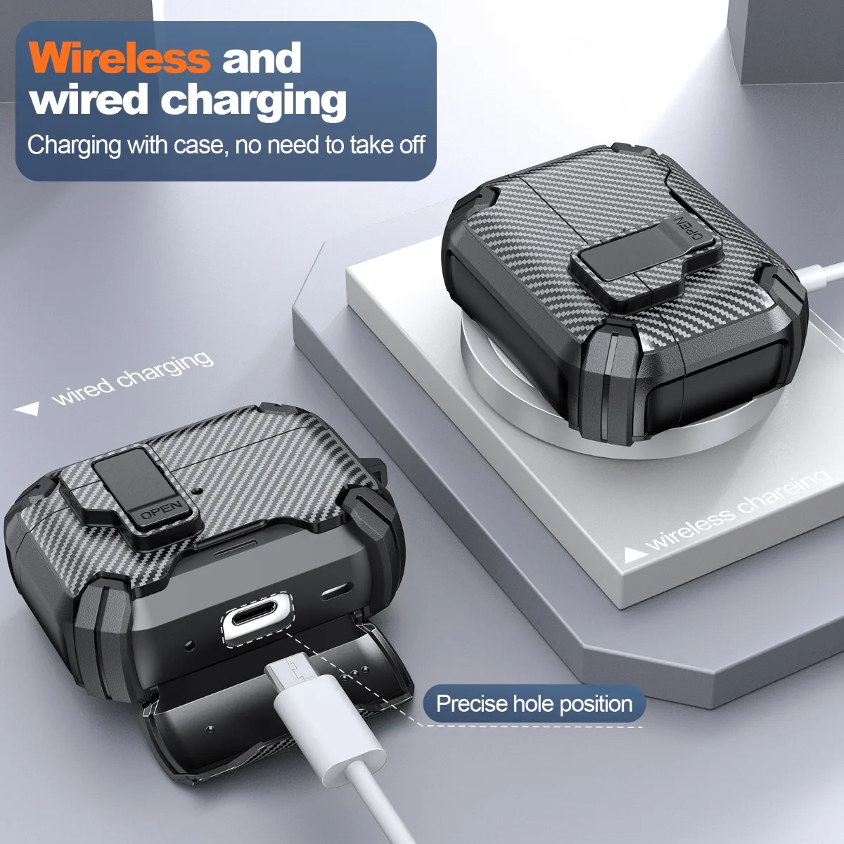 

Magnetic Automatic Switch Case For AirPods Pro 3 Wireless Bluetooth Headphone Shockproof Case For AirPods 4 3 2 1 Pro or Pro2nd