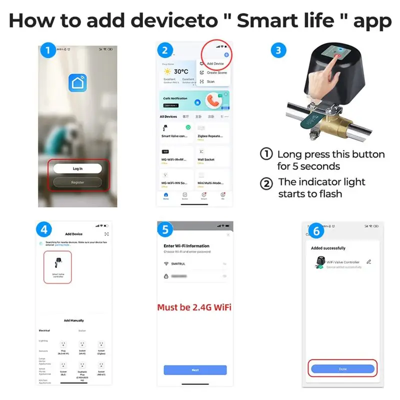 Must Have Wifi Robot Waterproof Valve Tuya Smart Remote Control APP Remote Control Water Pipe Gas Wireless Valve Switch US Plug