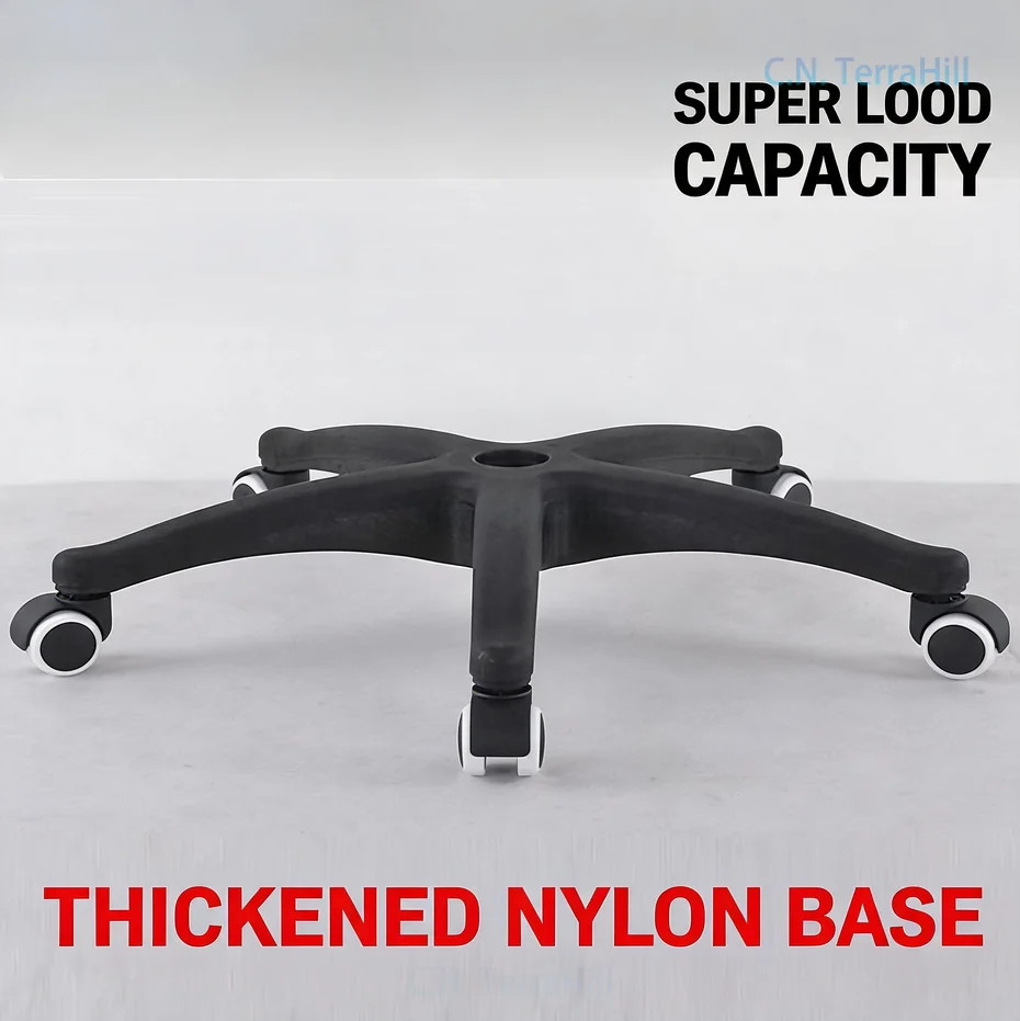 Nylon Plastic Five Star Base, Widened Thickened Replacement Frame, Office Chair Parts, Ergonomic Workspace, Heavy Duty Support