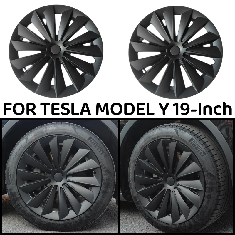 

4PCS 19Inch Wheel Caps Replacement Hub Cap Performance Automobile Wheel Hubcap Full Rim Cover For Tesla Model Y 2023 Accessories