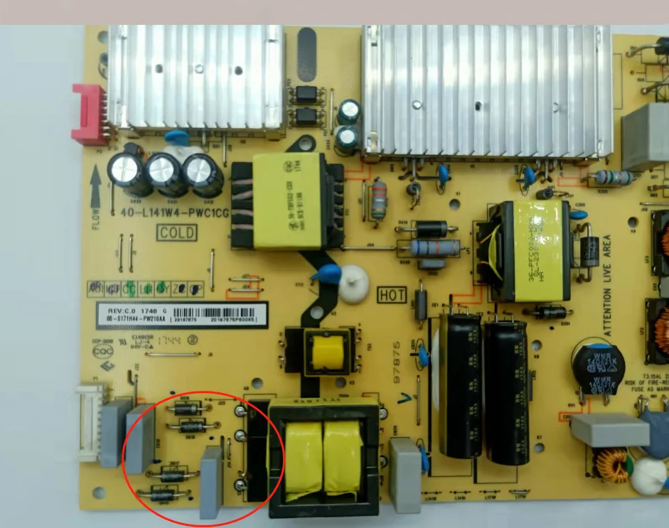 TCL L55E5800A-UD 100% Test Working Power Board 40-L141W4-PWC1CG