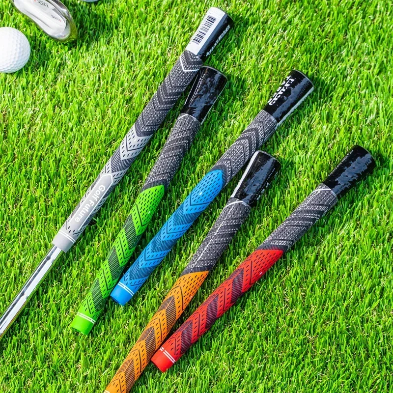 13pcs/lot Golf Grip Men\'s Rubber Golf Grips Cotton Yarn Golf Club Grips Iron and Wood Standard/Midsize Grip Universal