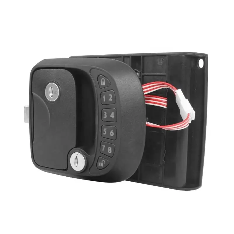 

Remote Control Password Three in one RV Door Lock Double Insurance Plastic Zinc Alloy Material Anti theft Caravan Lock