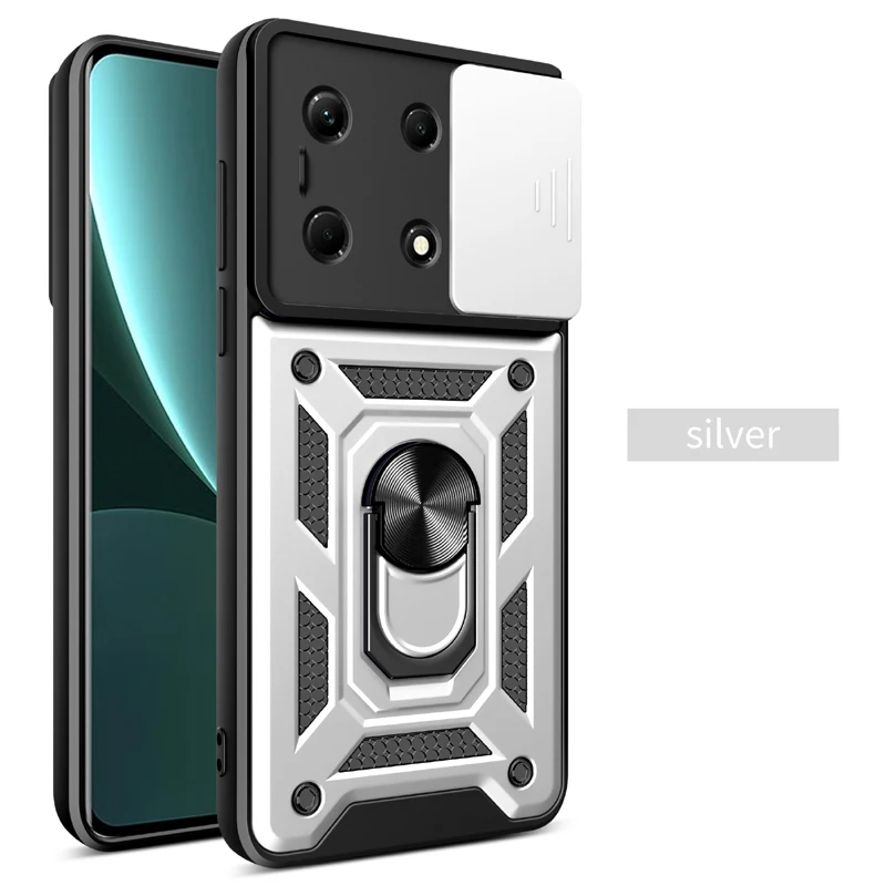 Phone Case for Samsung Galaxy M55 F15 M54 M53 M52 M35 M34 M33 M32 M15 M14 5G Magnetic Ring Holder Armor Shockproof Protect Cover