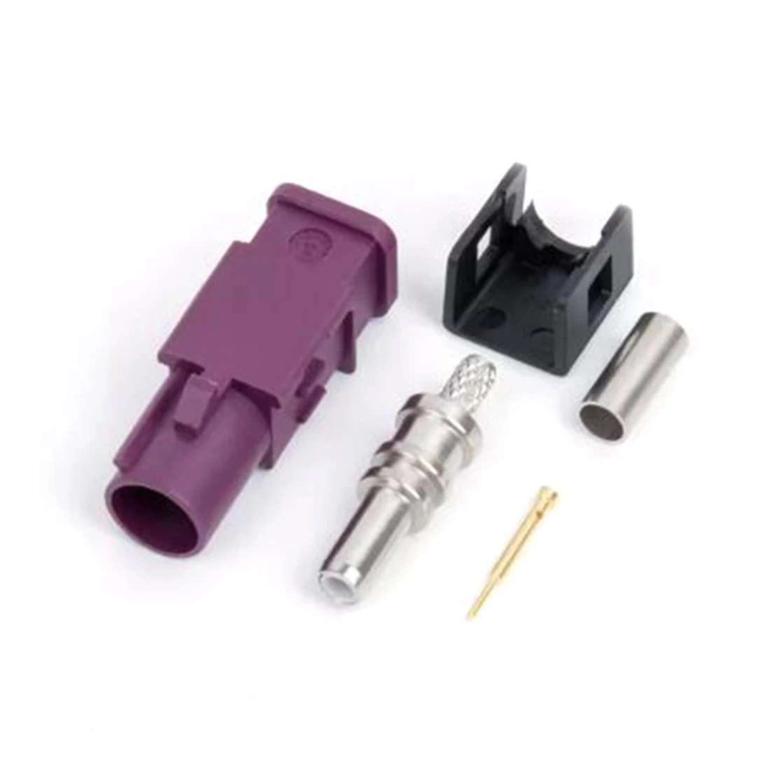 1PC Fakra A/B/C/D/E/F/G/H/I/K/Z Male Plug Connector Straight Long Version Crimp RG316 RG174 Cable for GPS Car TV NEW Wholesale