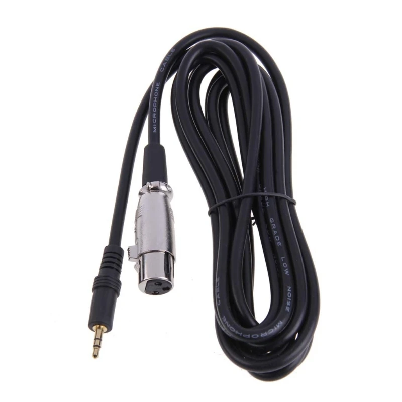 2.5Meter XLR Female To 3.5Mm Microphones Sound Cable For Studio Recording And Live Performances 