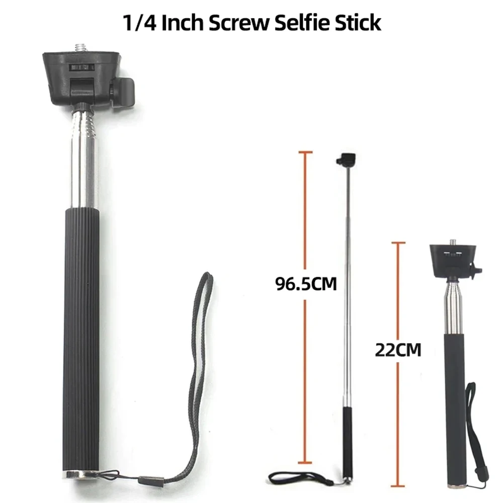 For GoPro Selfie Stick Retractable Adjustable 1/4\