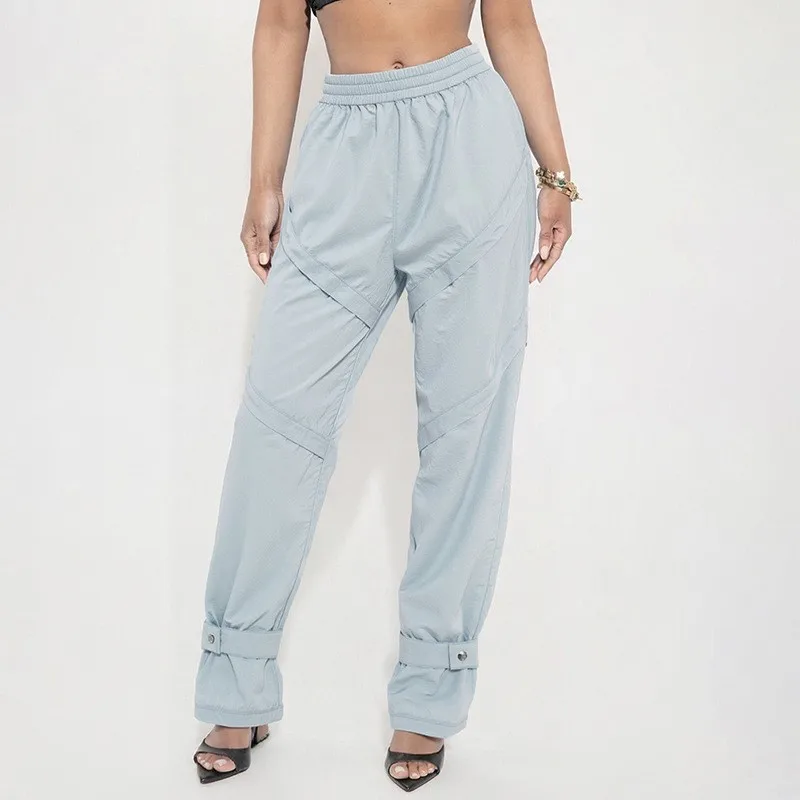 2025 الخريف الشتاء طماق سراويل تقليدية Pantalones سلسلة كل مباراة الشارع الشهير بلون العصرية الساخن نمط عالية الخصر التنقل