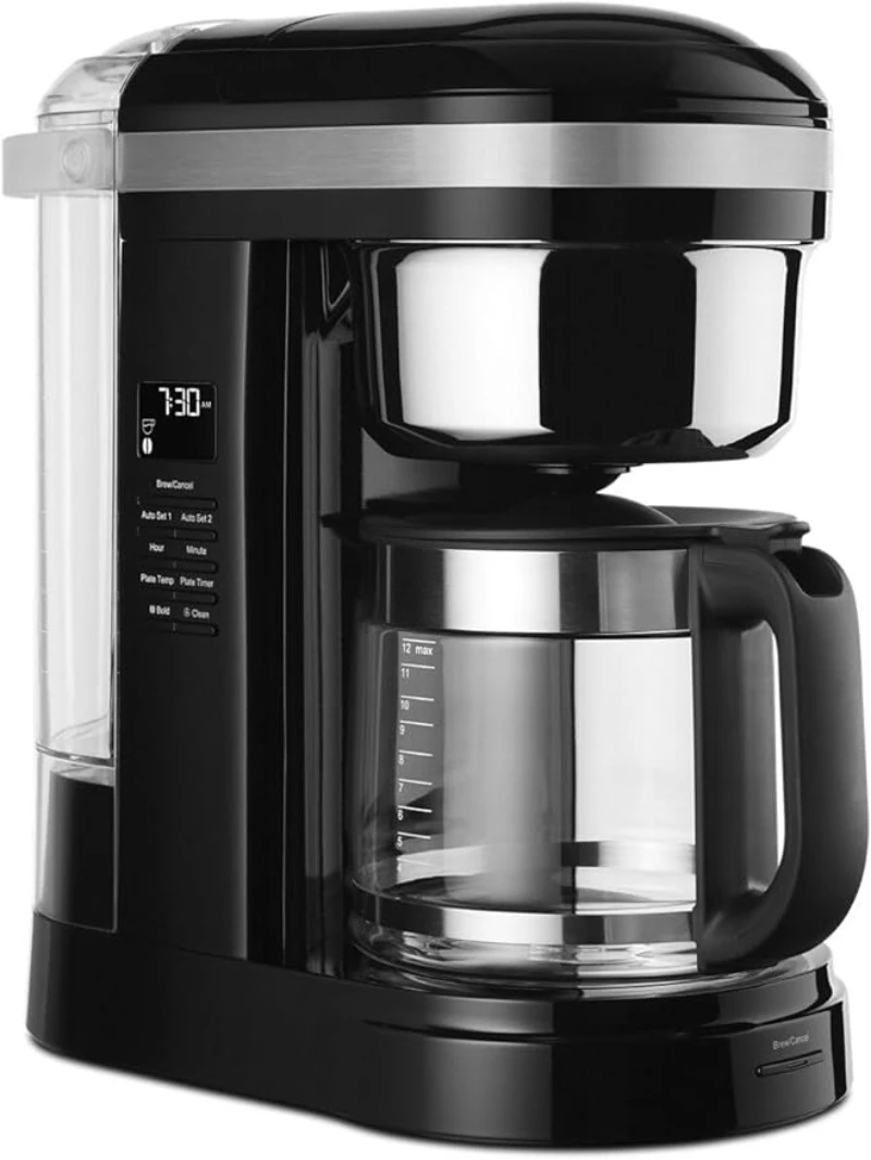 

12 Cup Drip Coffee Maker with Warming Plate, Onix Black/ Matte Grey, KCM1209OB