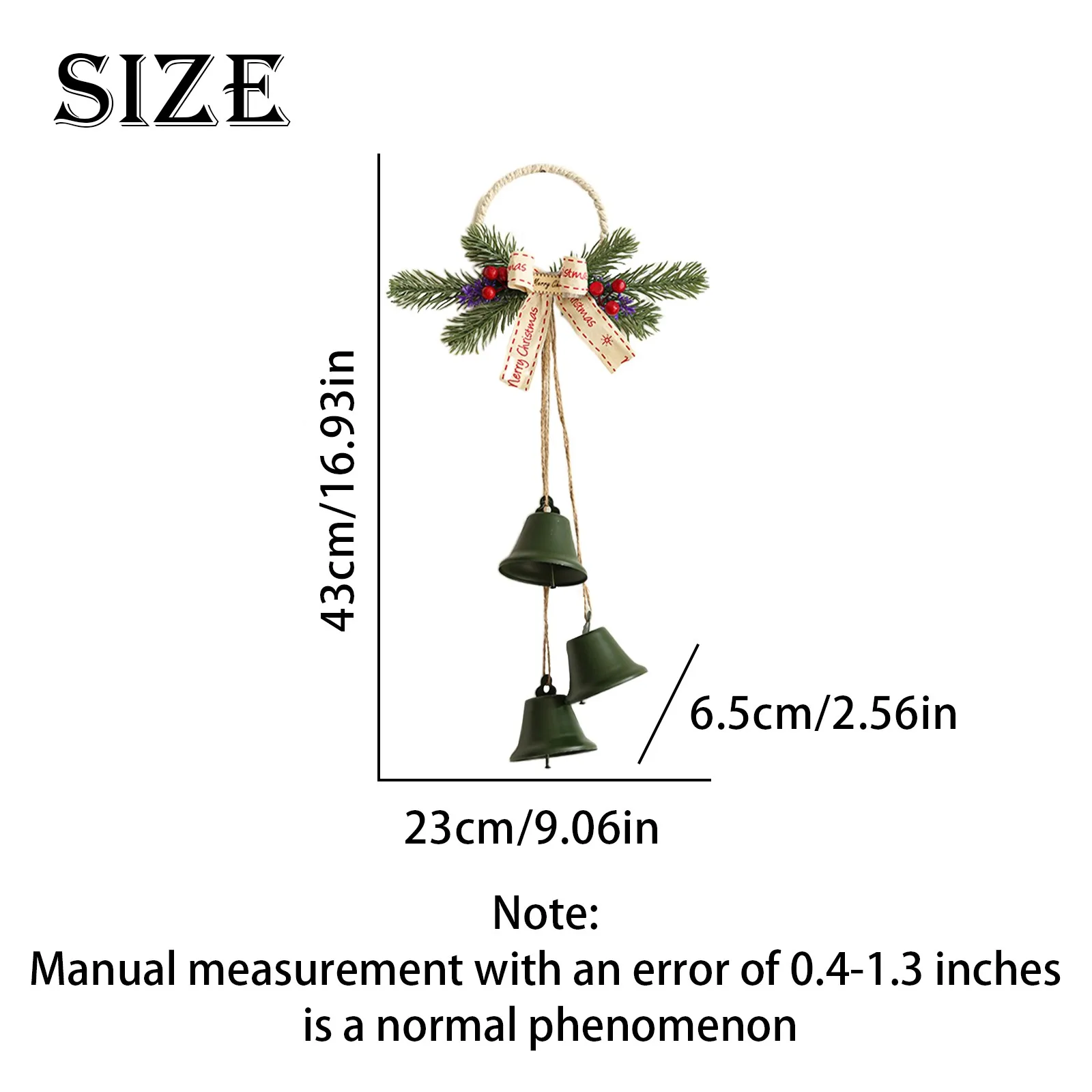 Christmas Creative Holiday Atmosphere Decoration Christmas Tree Decoration Bells Showcase Door Hanging Decorations In Stock