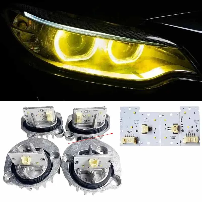 

Whie Yellow Angel Eyes DRL Daylight For 2014-2021 BMW 2 Series F22 F87 F23 220i 228i M240i Xenon M2 LCI LED Headlight