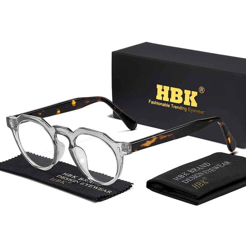 

HBK модные многоугольные женские очки в оправе, брендовый дизайн, высококачественные антисиние световые ацетатные очки, мужские оптические оправы