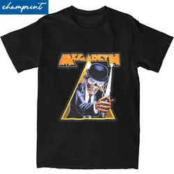 Novelty Megadeths Metal Band T-Shirt Men Cotton Short Sleeve Commitment Turns Dreams Round Neck Summer TopsTops