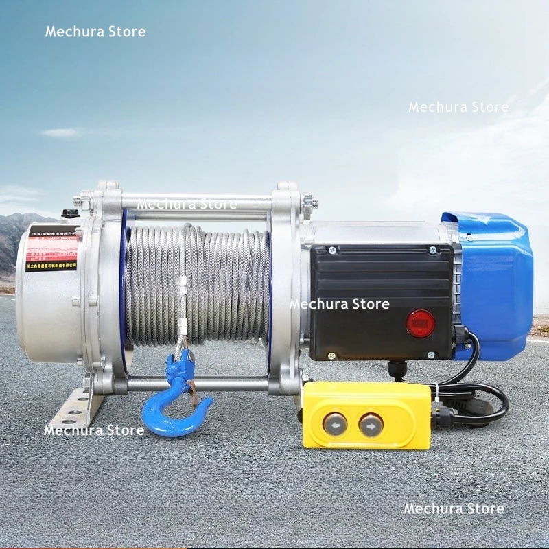 

Электрическая канатная лебедка с дистанционным управлением, 1-2 тонны, 220В/380В, двухфазная, для тяги кабеля, для электромонтажных работ JT40