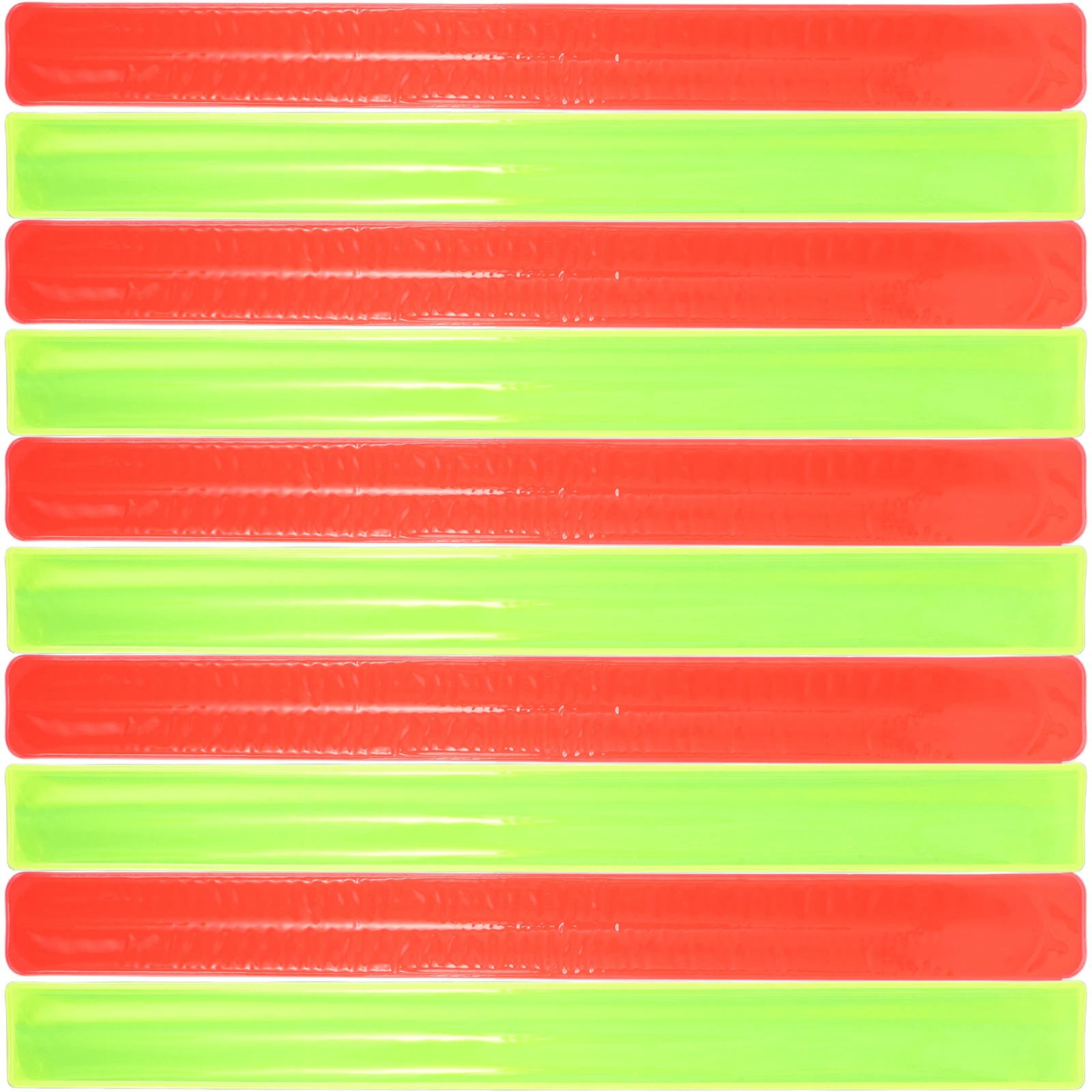 

12 Pcs Reflective Slap Bracelets High Visibility Night Running Cycling Safety Adjustable Wristb Shaping Reflectors