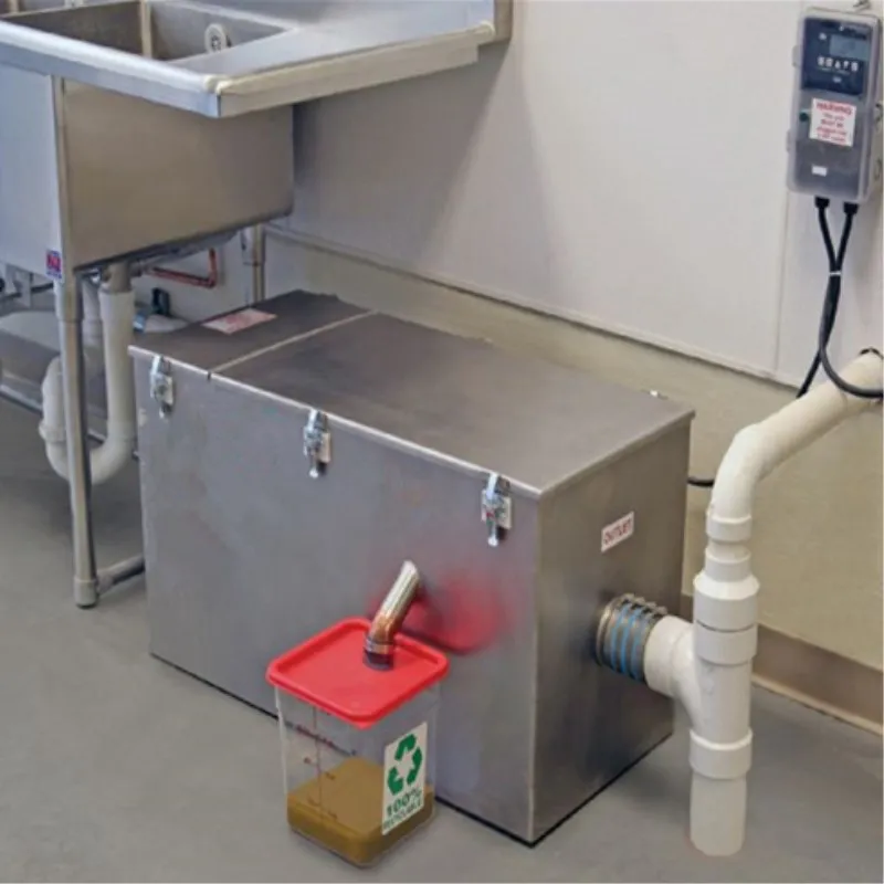 Stainless Steel Kitchen Grease Trap and Oil-water Separator for Waste Water Treatment