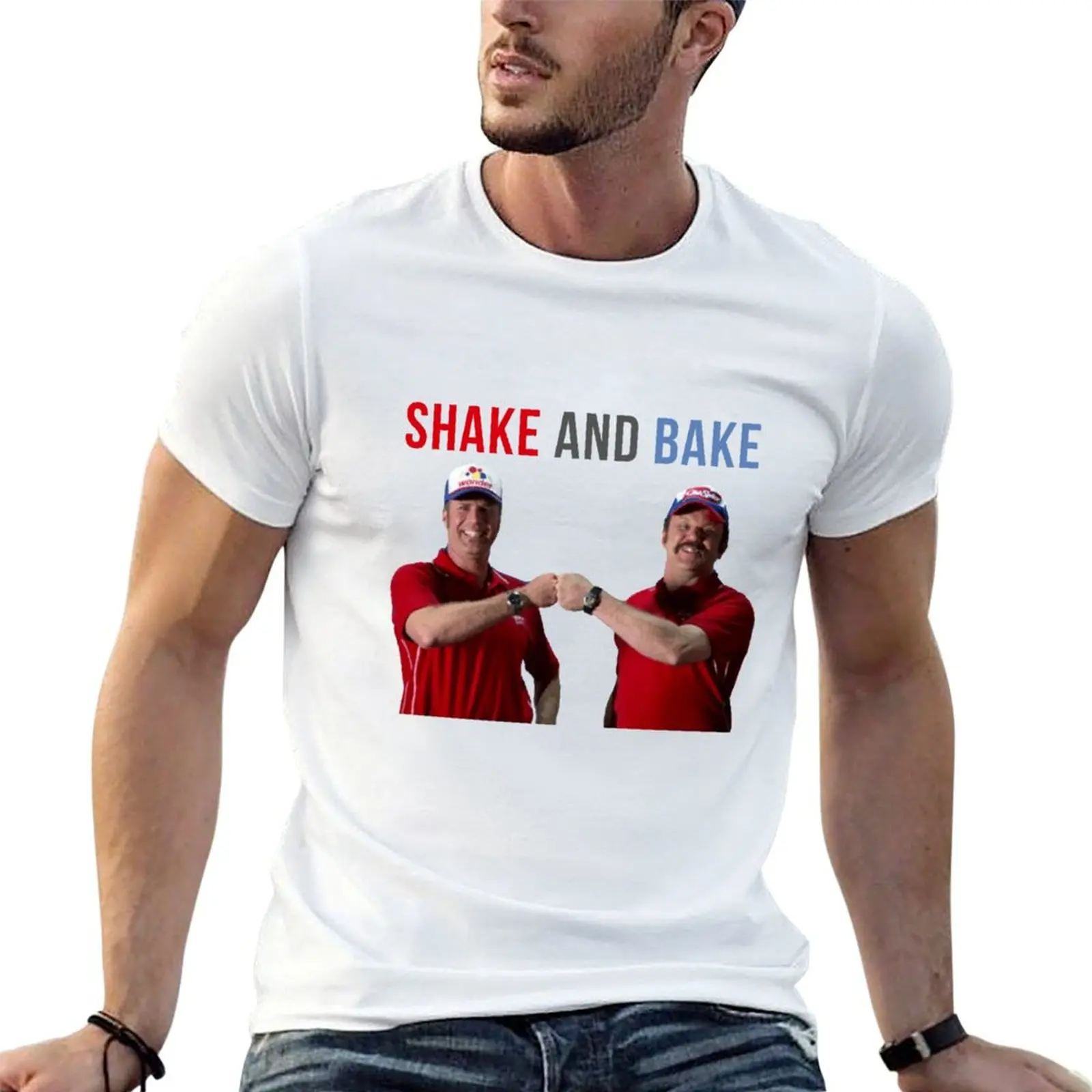 

cotton T-Shirt Bake t Talladega plain Ricky shirt man Bobby Shake t Ferrell man shirt Nights and Will