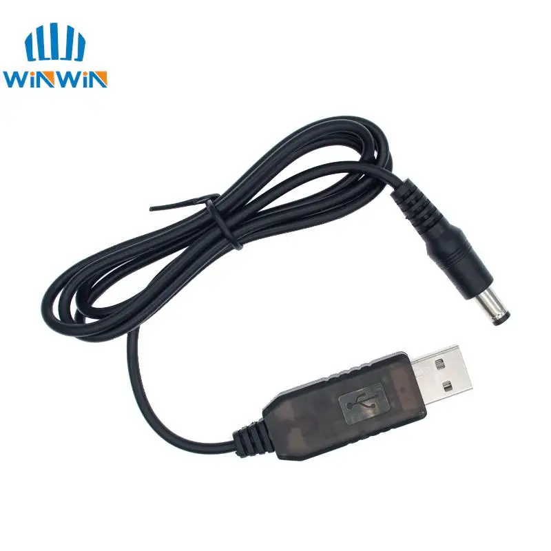 Linea USB Power Boost Dc 5v a Dc 9v / 12v Modulo step up Cavo adattatore convertitore USB 1M Spina 2.1x5.5mm per arduino WIFI