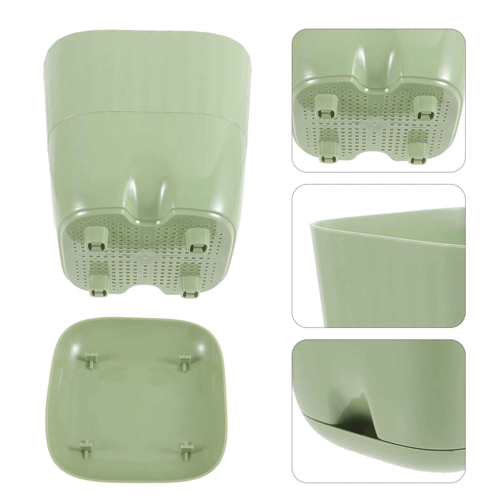 

3pcs Self Watering Planter Automatic Watering Flowerpot Plastic Flower With Drainage Succulent Plant Pot Garden Flower Container