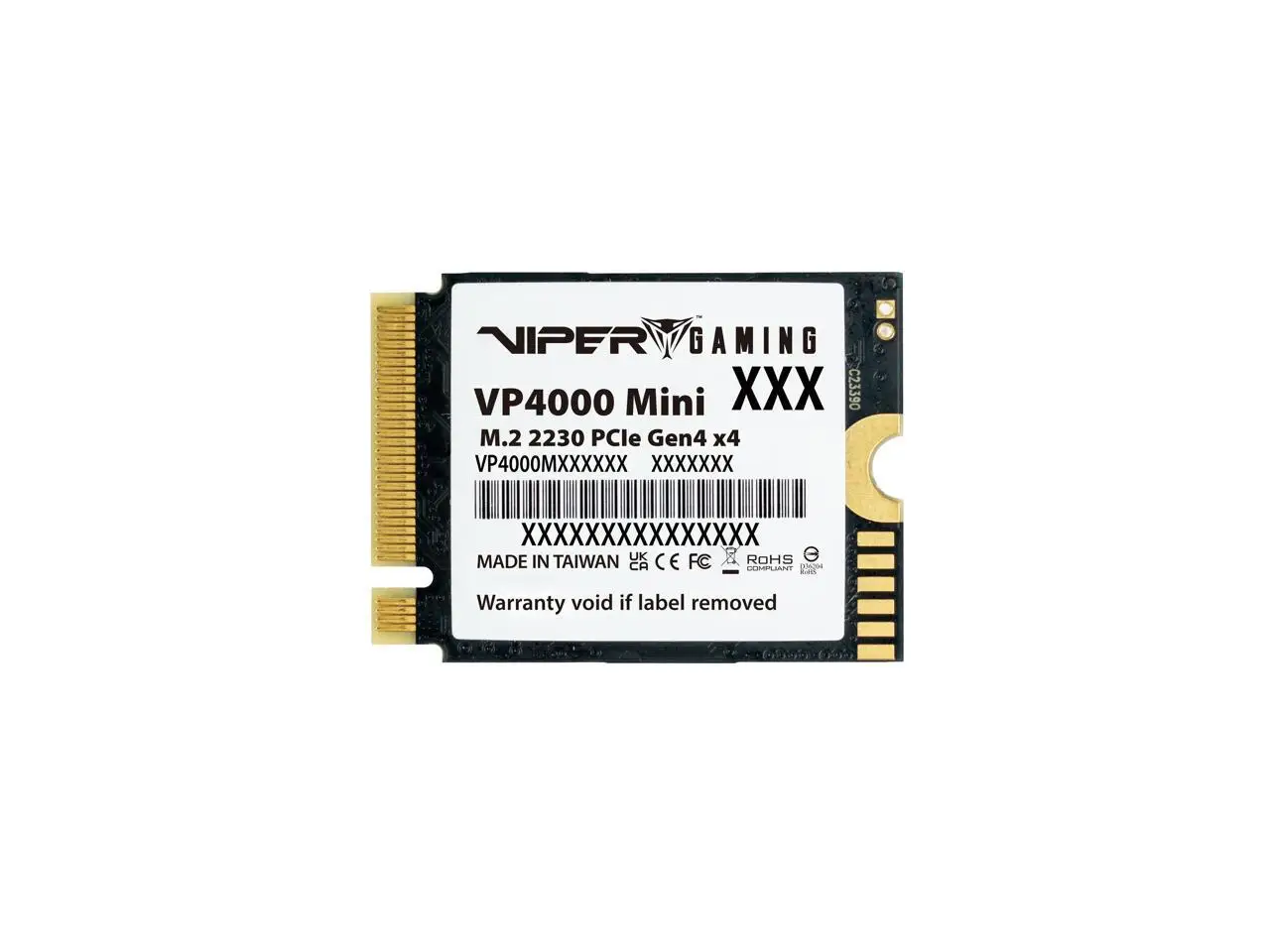 Patriot VP4000 Mini 2TB M.2 2230 SSD, PCIe Gen4 NVMe, Internal Solid State Drive, Ideal for Steam Deck, ASUS ROG Ally, MSI Claw, Mini PCs & Ultrabooks,  Up to 5,000MB/s,  - VP4000M2TBM23