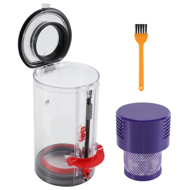 RALCA-Dust Container With Filter Replacement Parts For Dyson V10 SV12 Animal And Absolute Vacuum Cleaner Accessories Dustbin