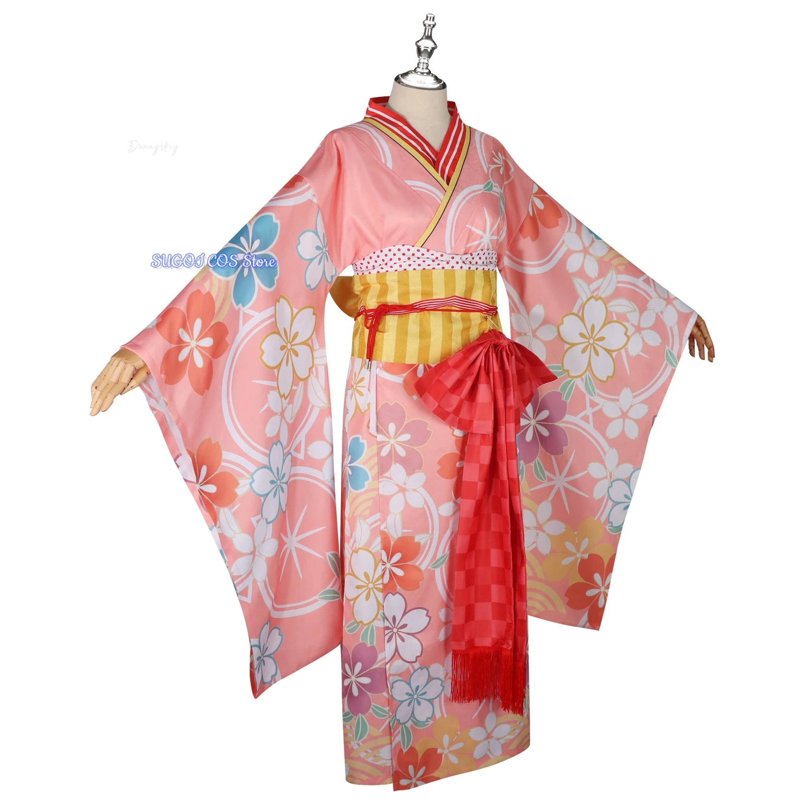 كانام مادوكا/أكيمي هومورا تأثيري حلي ثوب الكيمونو الياباني الوردي الأزرق فستان الزي أنيمي حفلة لعب الأدوار البشكير بدلة جميلة