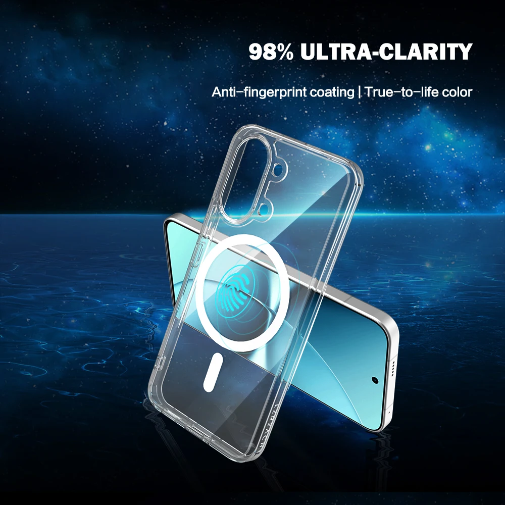 Für Poco X8 Pro Max Hülle Magnetische Hartabdeckung TPU+PC Klare Sturzsichere Handyhülle Für Poco X8 Pro Max – Detail 7
