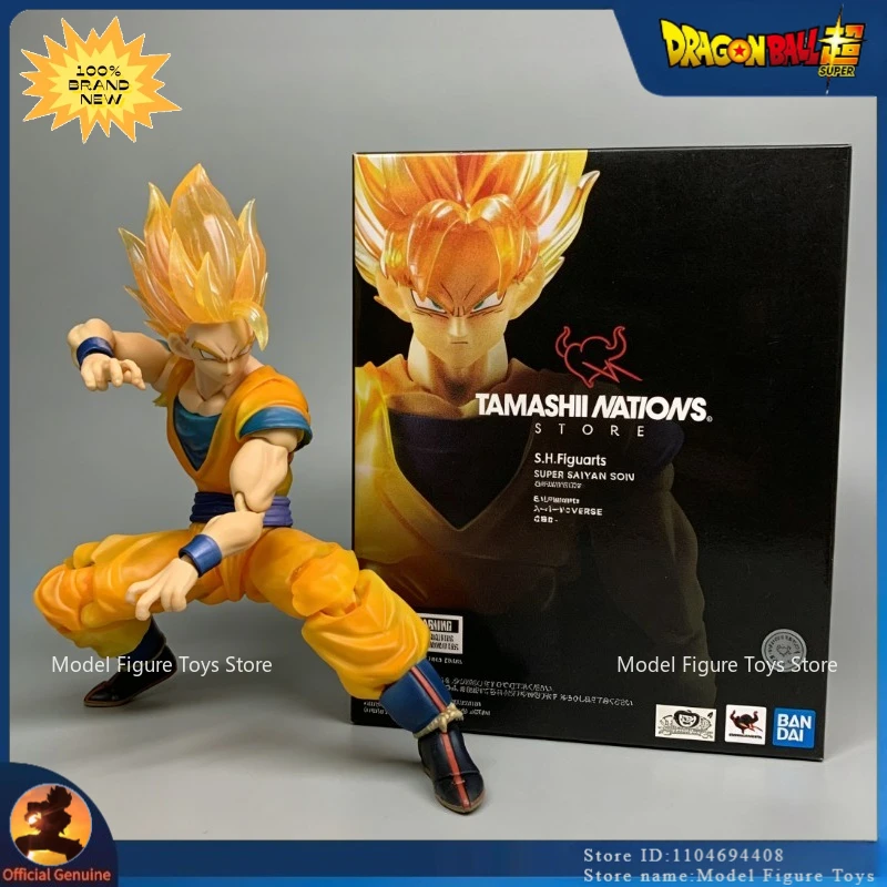

Brand New in Stock Dragon Ball Z SHF Super Saiyan Action Figure TNT Son Goku Collectible Model Anime Figurine for Fans toys Gift