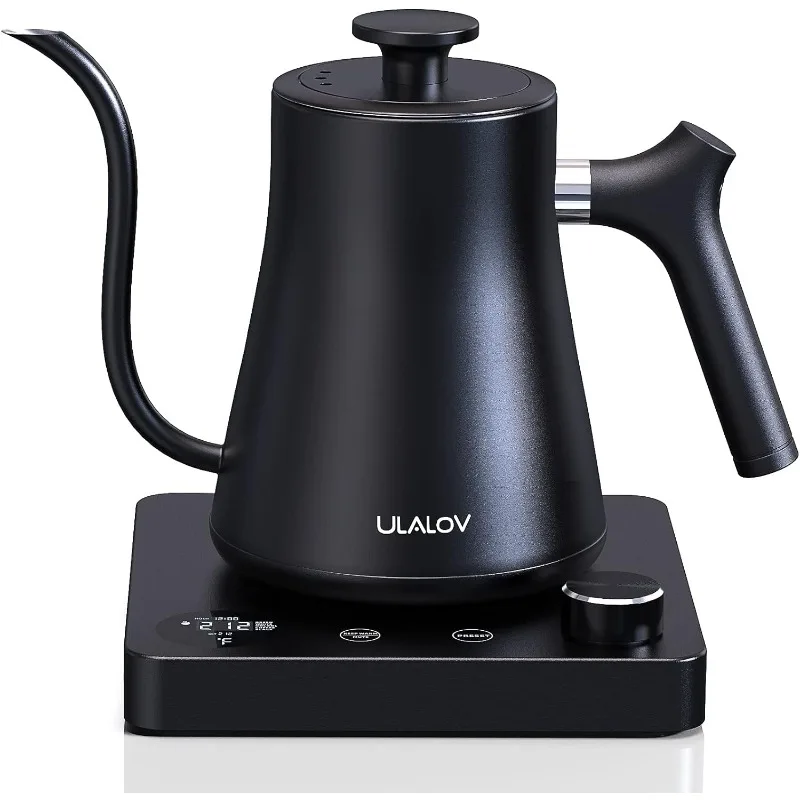 

Ulalov Gooseneck Electric Kettle 1.0L with Temperature Control,Ultra Fast Boiling Hot Water Kettle for Pour-Over Coffee/Tea,100%