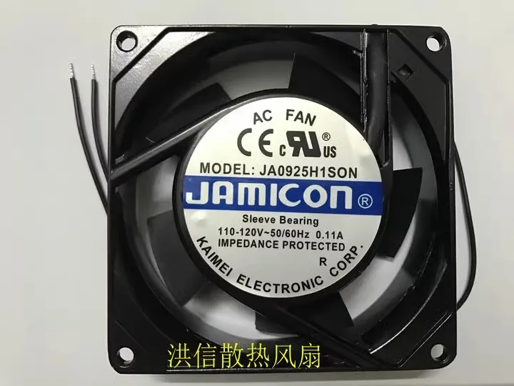 Free shipping original 9CM JA0925H1S0N 110-120V 0.11A metal heat dissipation fan