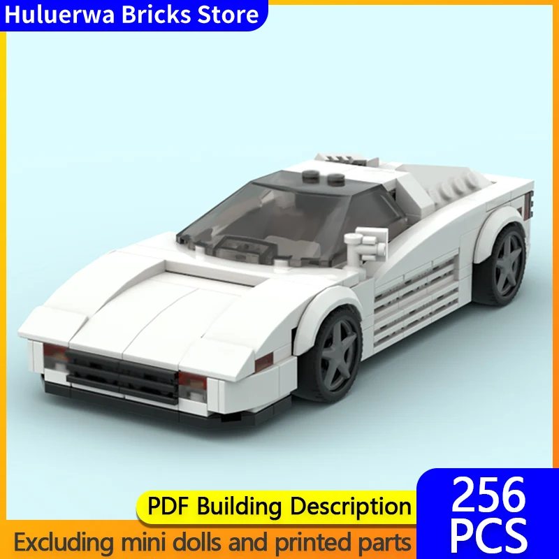 

Модель скоростного гиперкара MOC, строительные кирпичи Testarossa, верхний уровень, спортивный автомобиль, модульная технология, подарки, праздник, сборка, детские игрушки