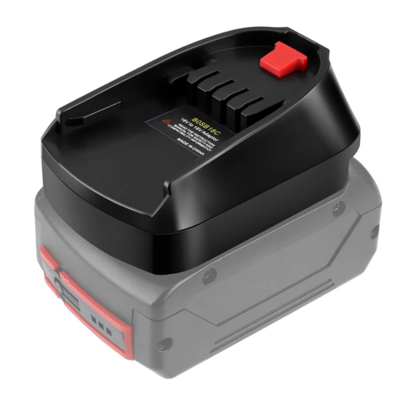 2X อะแดปเตอร์ Converter BOSB18C ใช้สำหรับ Bosch 18V Li-Ion แบตเตอรี่ BAT618 Home แบตเตอรี่ลิเธียมกำลังไฟฟ้าเครื่องมือ