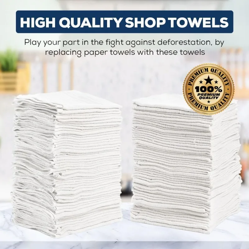 

79170 Shop Towels, White, 500 Pack