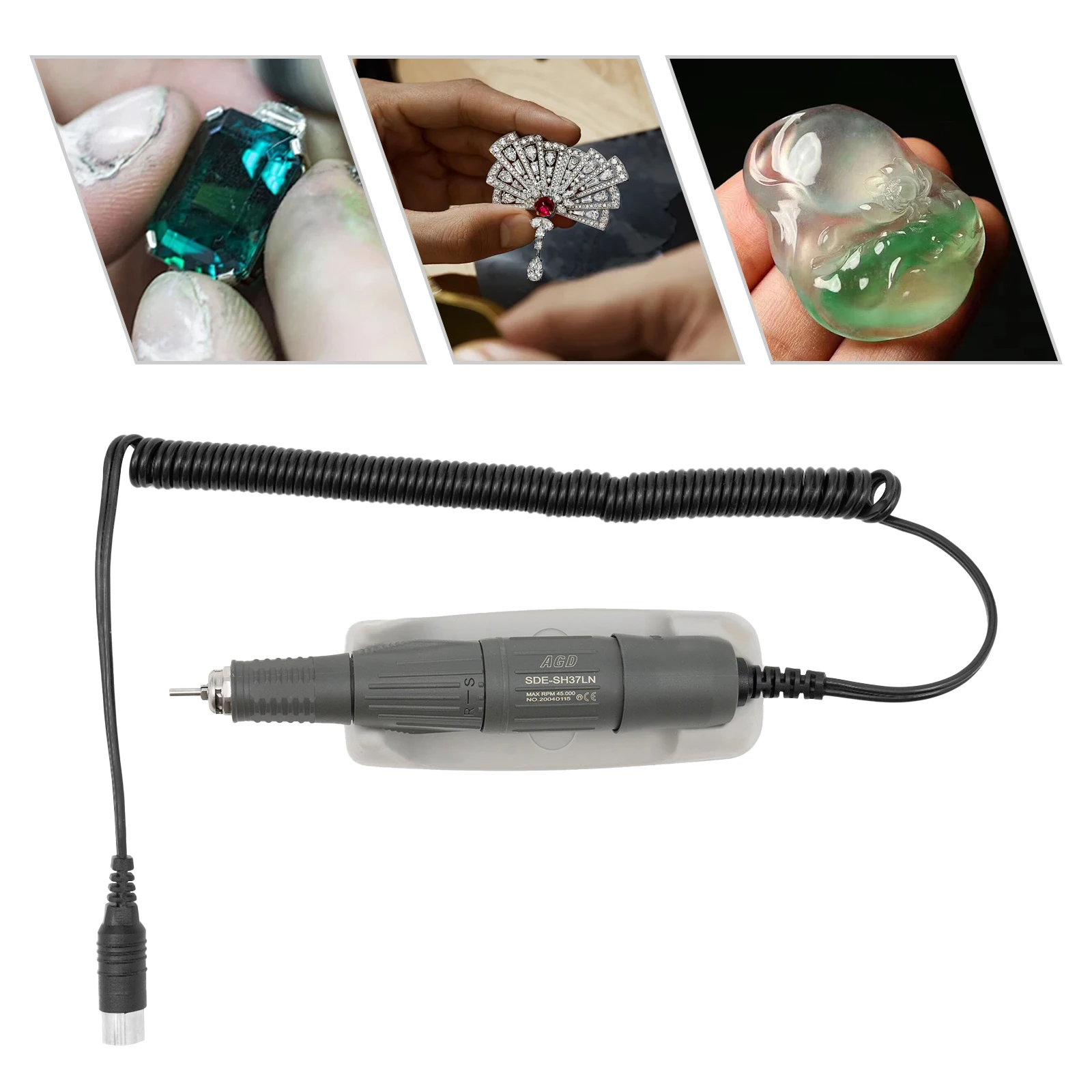 Rotary Handpiece Engraver 45000 RPM Precision Carving Pen, High-Speed Rotary Tool for Jewelry, Nail Art, Wood DIY Crafts