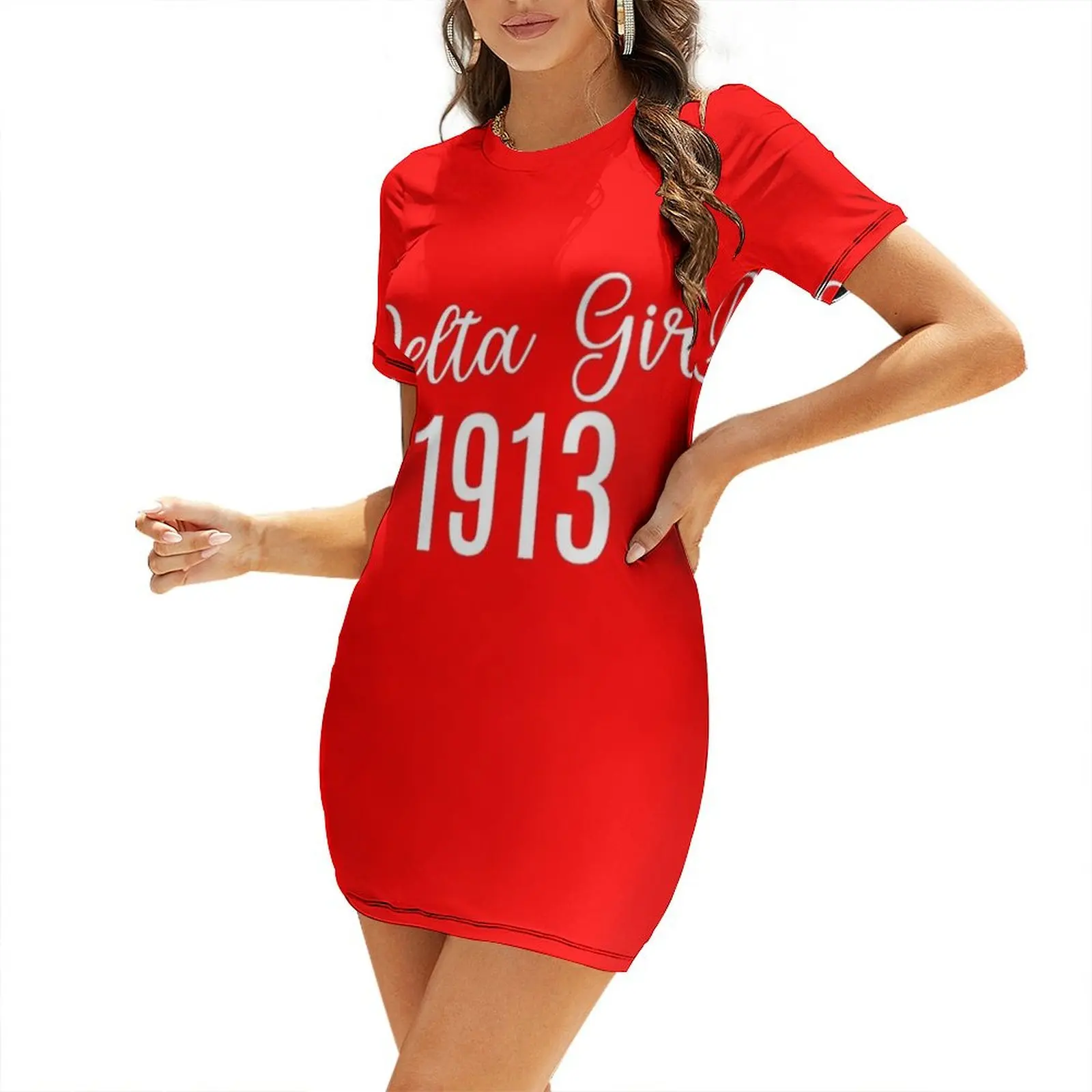 

Delta Girl 1913 Short Sleeved Dress birthday dress for women Elegant gown summer women's dress 2024