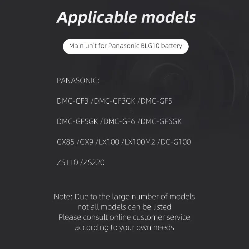 파나소닉 루믹스 DMC GF6 GX7 GF3 GF5 ZS100 ZS60 LX100 GX85 DC-ZS70 GX80 용 DMW-BLG10 DMW-BLG10E BLG10 BLG10PP BLE9 BLE9E 배터리