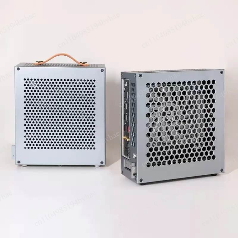 DC-ATX Power Supply Mini ITX Chassis Soft Router Aluminum Alloy Bare Bone Chassis 1 Piece