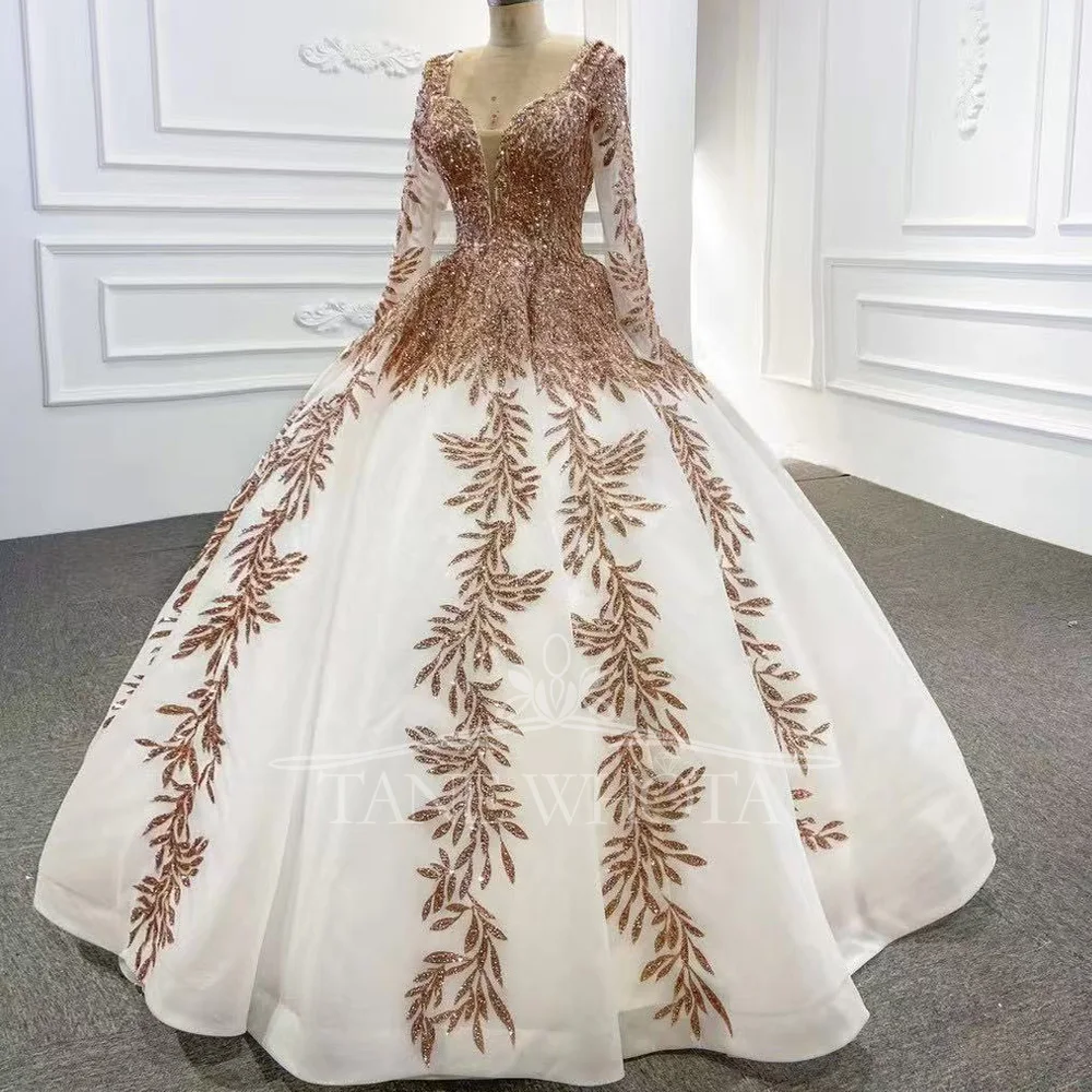 Elegant Lace Evening Dress 2026 Long Sleeve Sweetheart Lace up Back Sequined Special Occasion Women's Gown