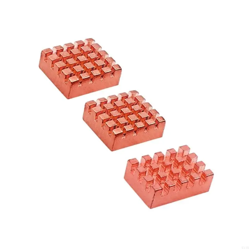 K2B H618 개발 보드 전자 프로젝트를 위한 구리 방열판 3개 세트 열 관리 개선