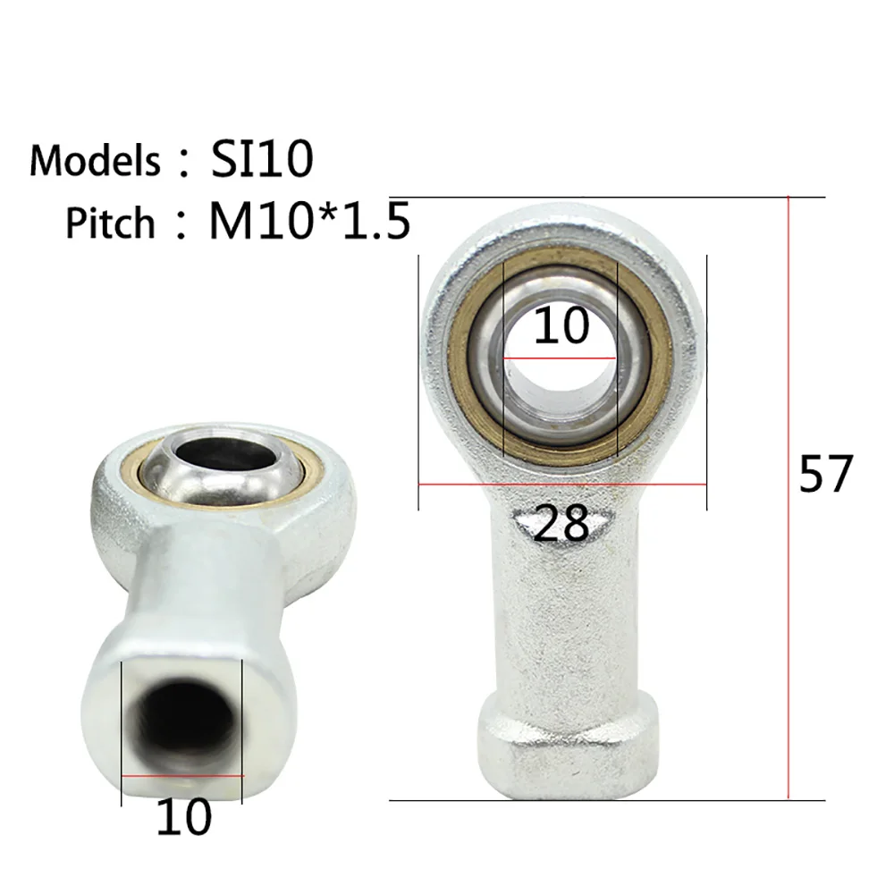 SI5 SI6 SI8 SI10 SI12 SI14 SI16 Internal Thread Rod End Bearings Right Left Hand Ball Joint For Automation Machinery Hardware