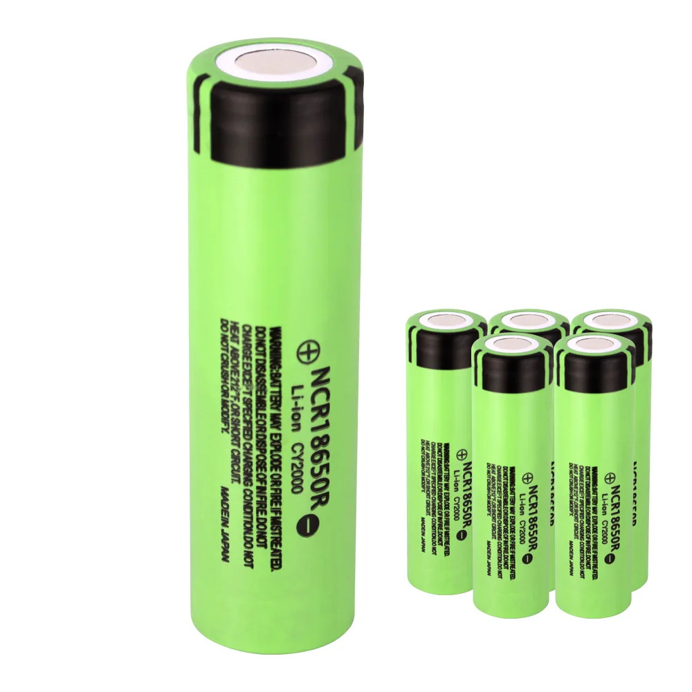 1-10PCS NCR18650R 2000MAH 3.7V 18650 Rechargeable Battery Lithium Batteries High Performance Li-ion Cell