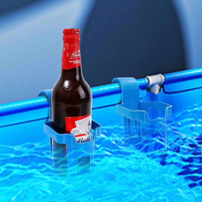 1/2/4pcs Swimming Pool Water Cup Hanger Car Water Cup Drink Holder for Above Swimming Pool Side Drinks Beer Storage Shelf